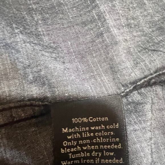 Rock & Republic short sleeve, blue button down men’s XXL shirt - Picture 8 of 8